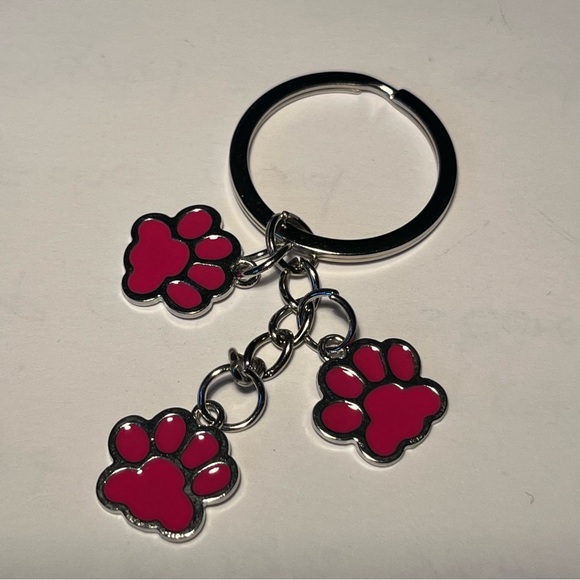 Paw Print Bag Charm Keychain - Picture 4 of 5